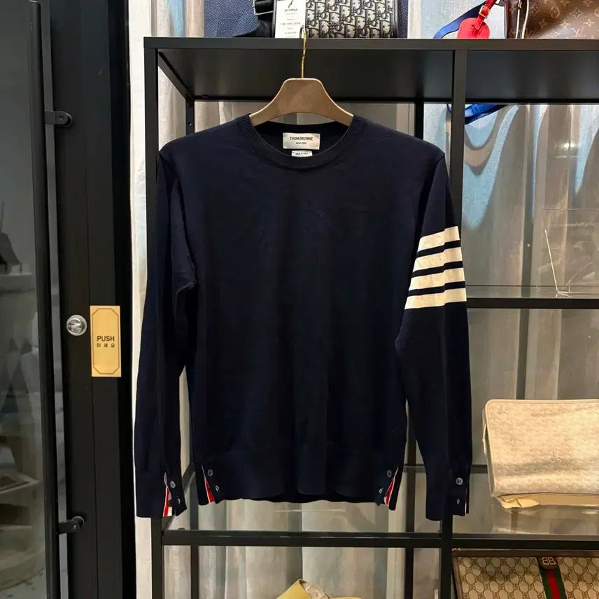 [BUNJANG] Thom Browne Merino Wool Knit Sweater / [정품] 톰브라운 메리노울 니트