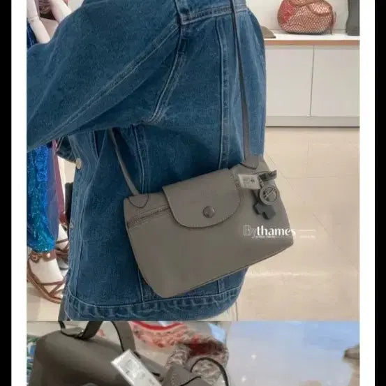 [BUNJANG] Longchamp Le Pliage XS Pink Crossbody Bag / 롱샴 르 플리아쥬 XS 핑크 크로스백