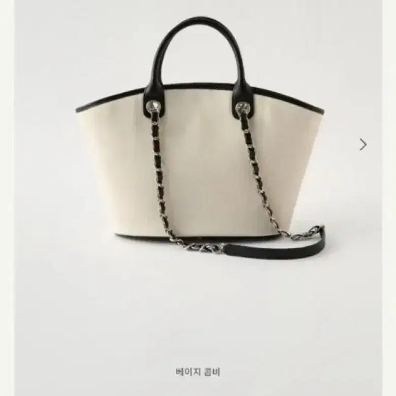 [BUNJANG] Sie Garden Canvas Chain Bag Beige Combi / 시에 sie 가든 캔버스 체인백 베이지콤비