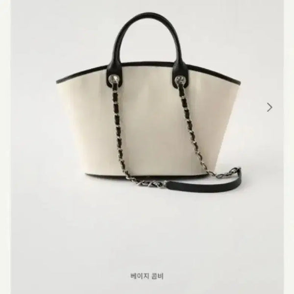 [BUNJANG] Sie Garden Canvas Chain Bag Beige Combi / 시에 sie 가든 캔버스 체인백 베이지콤비