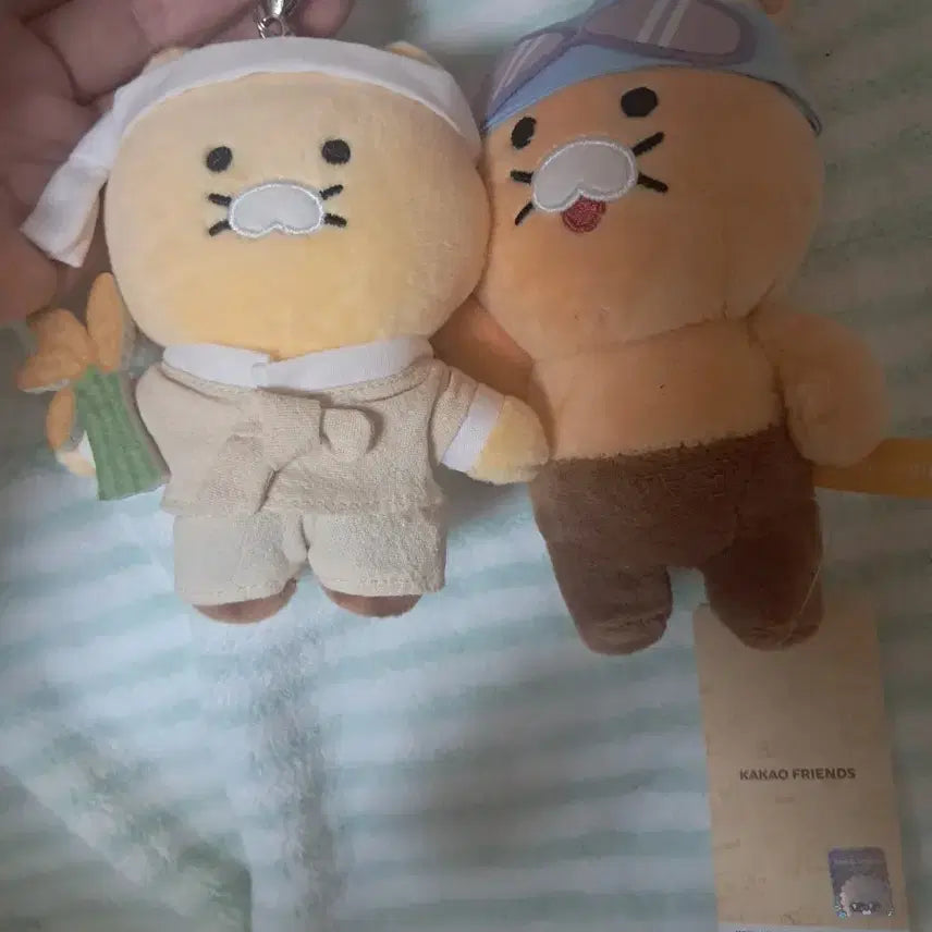 [BUNJANG] Kakao Friends Ryan Chunsik Character Keyring Set (2 Types) / 카카오프렌즈 춘식 키링 2종세트