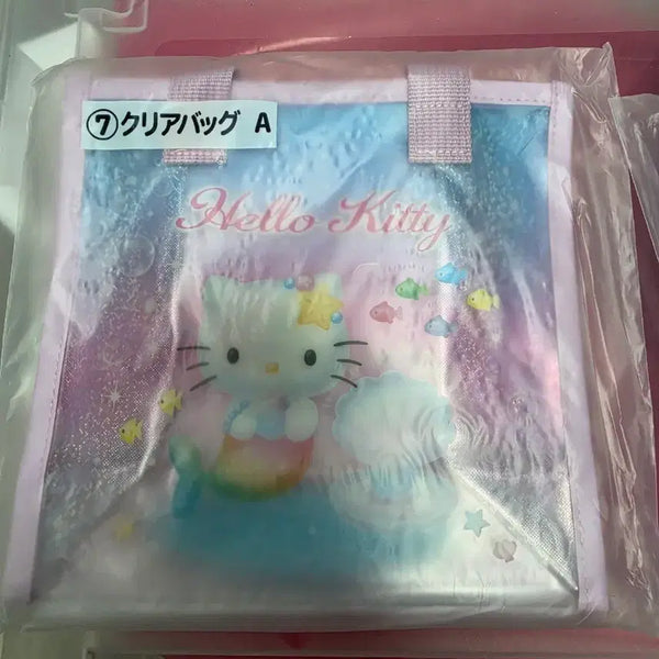 [BUNJANG] Sanrio Hello Kitty Ichiban Kuji Mermaid Pink Clear Beach Bag / 산리오 키티 쿠지 7번상 7등  클리어가방 비치백 제일복권 머메이드 핑크