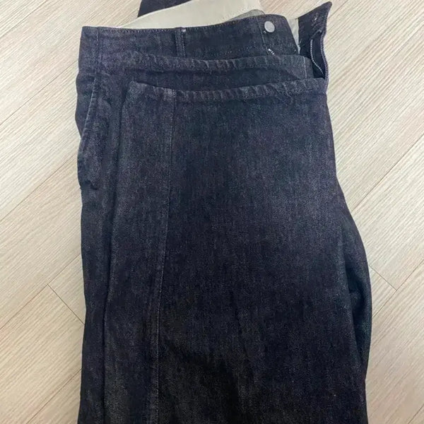 [BUNJANG] Pottery One Washed Wide Denim Black / 포터리 원워시드 와이드 데님 블랙 사이즈 4