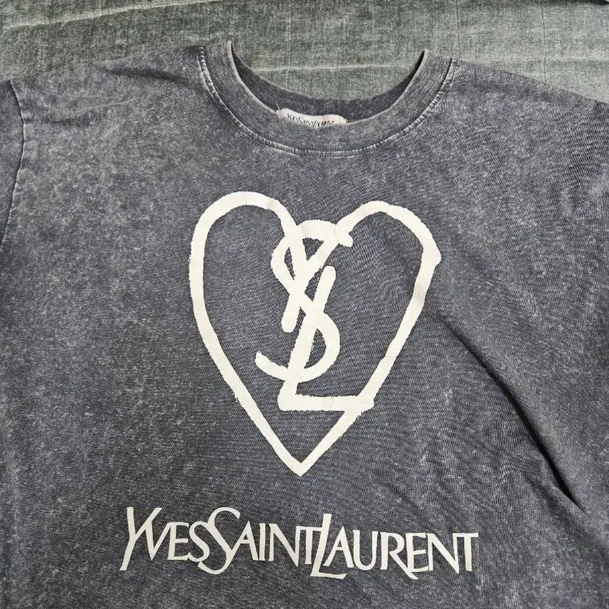 [BUNJANG] Yves Saint Laurent Y-Shirt Grey (Old Logo) / 입생로랑 와이티셔츠 그레이 (구형 로고)