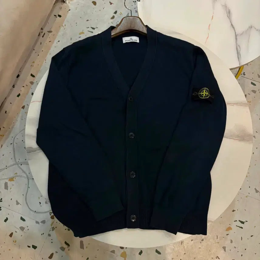 [BUNJANG] Stone Island 25SS Navy Patch Cardigan XXL / [정품] 25SS 스톤아일랜드 가디건