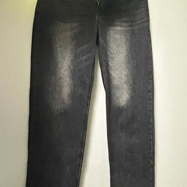 [BUNJANG] Topi Washed Black Denim Pants / 토피 워싱 블랙 데님 팬츠