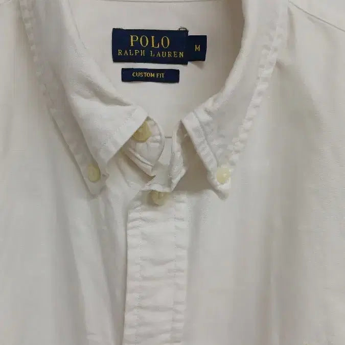 [BUNJANG] Polo Ralph Lauren Custom Fit Shirt White M / 폴로 랄프로렌 커스텀핏 셔츠 화이트 M