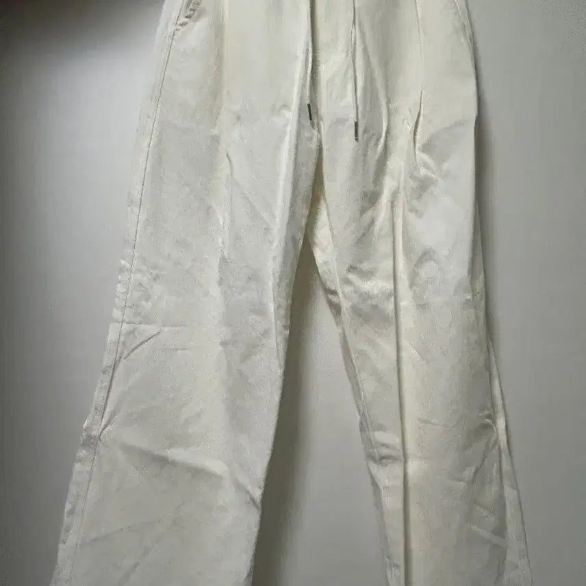 [BUNJANG] Ivory Wide Leg Cotton Pants / 아이보리 와이드 팬츠 판매