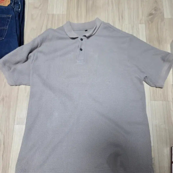[BUNJANG] Muji Waffle Knit Short Sleeve T-Shirt Men's XL / 무인양품 반팔 티셔츠