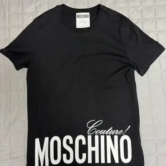 [BUNJANG] Moschino Black Logo "Couture!" Short Sleeve T-Shirt / 모스키노 반팔 티셔츠 블랙