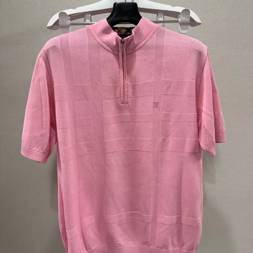 [BUNJANG] Daks Golf Men's Half-Zip Knit Short-Sleeve T-Shirt Size 95 (M) / 닥스 골프 남성 반집업 니트 반팔티 95사이즈