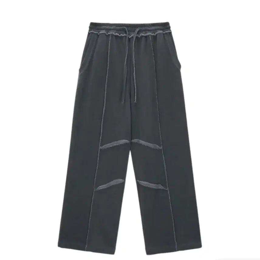 [BUNJANG] Matinkim Cut-out Pigment Sweatpants Grey / 마뗑킴 컷아웃 피그먼트 스웨트팬츠 그레이