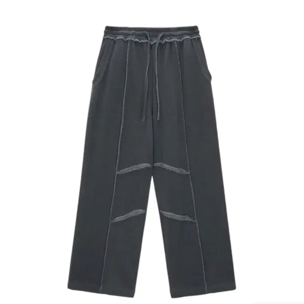[BUNJANG] Matinkim Cut-out Pigment Sweatpants Grey / 마뗑킴 컷아웃 피그먼트 스웨트팬츠 그레이