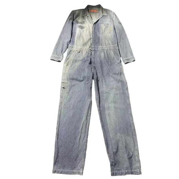 [BUNJANG] Hysteric Glamour Hickory Stripe Jumpsuit L-XL / [L-XL] 히스테릭 글래머 히코리 스트라이프 점프수트
