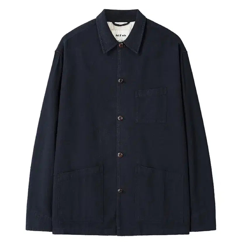 [BUNJANG] ARTIFARTS SILK NEP Work Jacket Navy / 아트이프액츠 SILK NEP Work Jacket navy