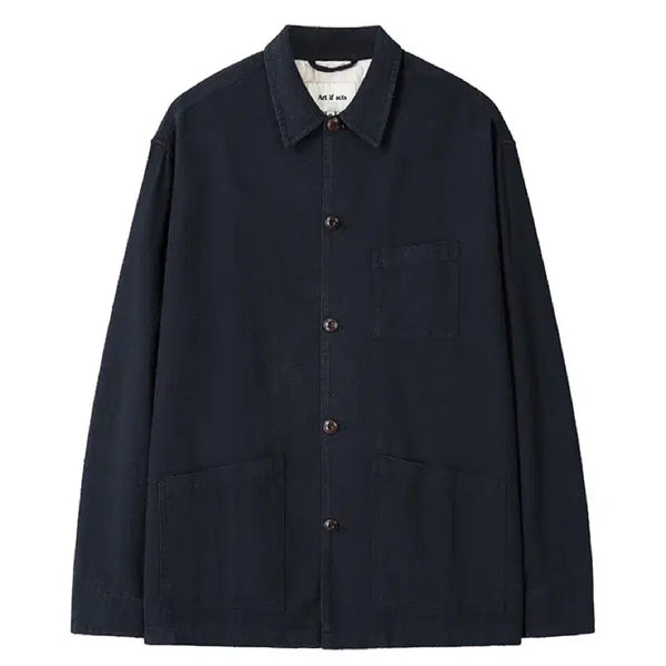 [BUNJANG] ARTIFARTS SILK NEP Work Jacket Navy / 아트이프액츠 SILK NEP Work Jacket navy