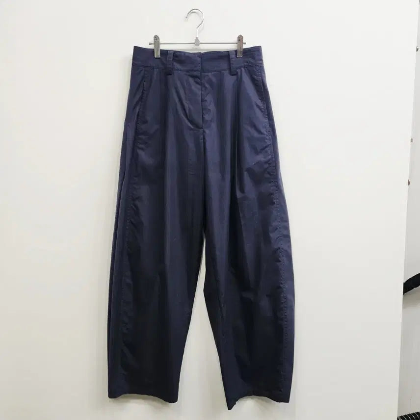 [BUNJANG] COS Wide Leg Slub Pants Navy / 코스 바스락 와이드 팬츠 m 여덟번착용 여자 면 바지 26