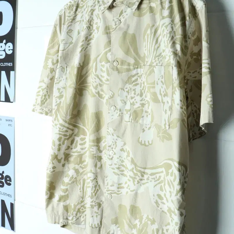 [BUNJANG] H&M Hawaiian Short Sleeve Shirt L-XL / (L-XL) 에이치앤엠 반팔셔츠 남방 USA 하와이안-H34414