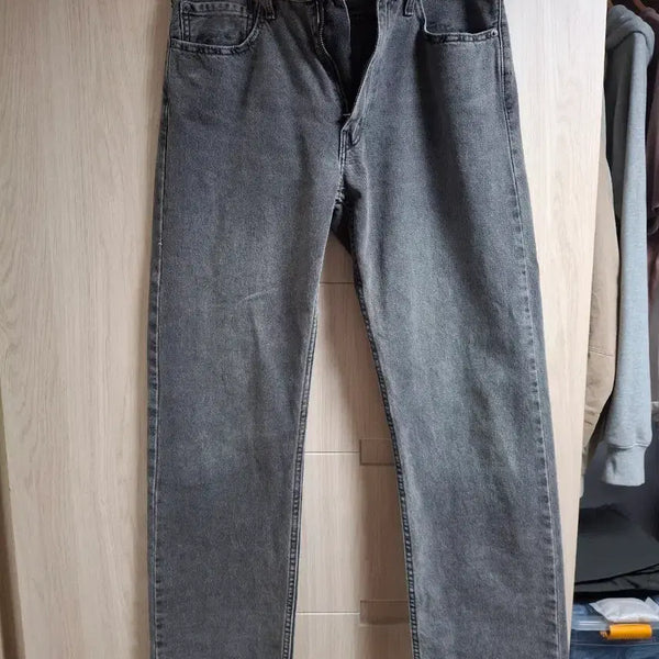 [BUNJANG] Levi's 555 Grey-Black Denim Jeans Size 32 / 리바이스 555 그레이흑청 32