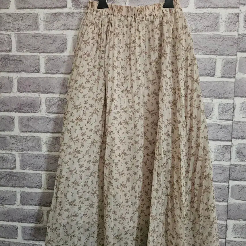 [BUNJANG] Earth Music & Ecology Floral Banding Long Skirt / 어스뮤직앤이콜로지 플로럴 밴딩롱스커트/알뜰한여우