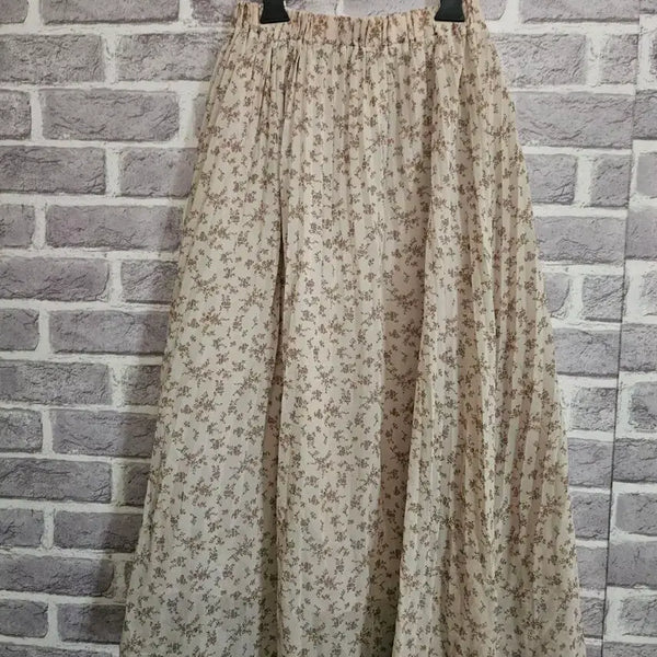 [BUNJANG] Earth Music & Ecology Floral Banding Long Skirt / 어스뮤직앤이콜로지 플로럴 밴딩롱스커트/알뜰한여우