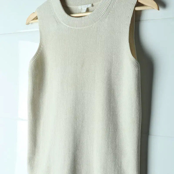 [BUNJANG] Cos Knit Sleeveless Vest Ivory Nomcore / W(XS-S) 코스 니트 민소매 조끼 아이보리 놈코어-H34439