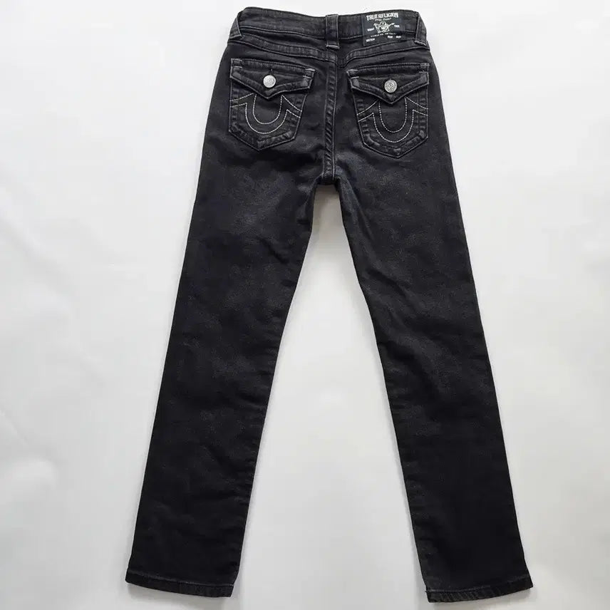 [BUNJANG] True Religion Black Slim Fit Stretch Denim Jeans Size 24 / 트루릴리전 청바지 흑청 스판 슬림 데님 사이즈24 R6388