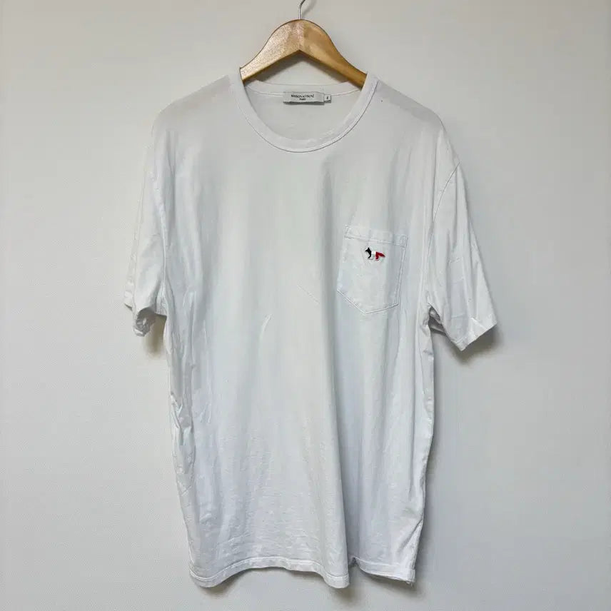 [BUNJANG] Maison Kitsuné Short Sleeve T-Shirt White XXL / 메종키츠네 반팔 티셔츠 화이트