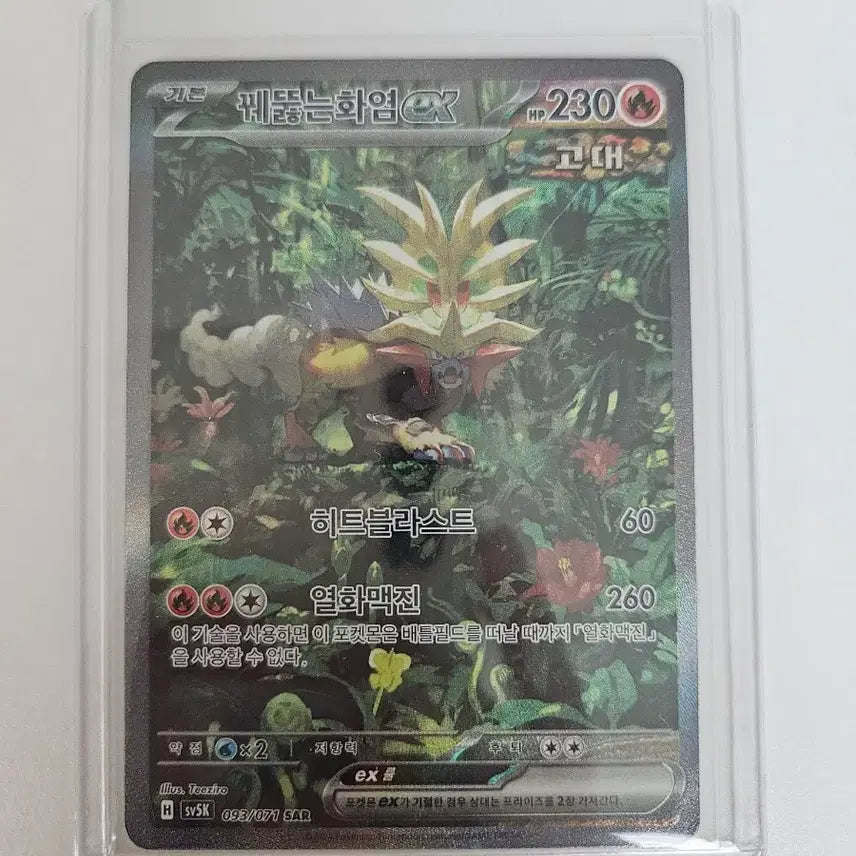 [BUNJANG] Pokémon Card Blazing Vortex ex SAR / 포켓몬카드 꿰뚫는화염ex SAR