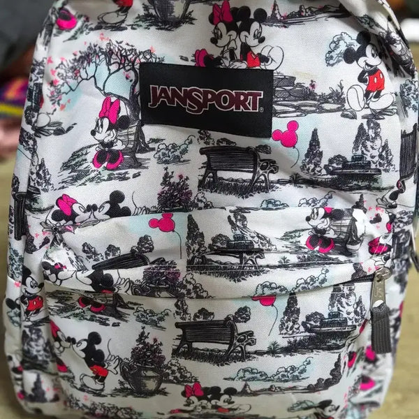 [BUNJANG] JanSport x Disney Mickey & Minnie Mouse Collaboration Backpack / 잔스포츠(JanSport) x 디즈니 미키 미니 백팩