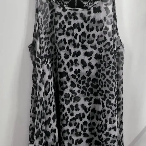 [BUNJANG] Vintage Onegyaru Leopard Print Slip Dress / 빈티지 오네갸루 호피슬립