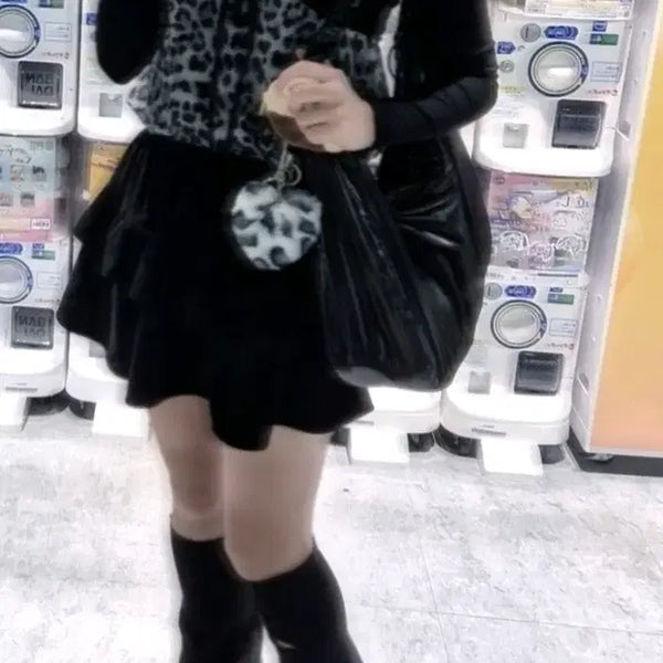 [BUNJANG] Corduroy Tiered Skirt / 골덴 캉캉 스커트