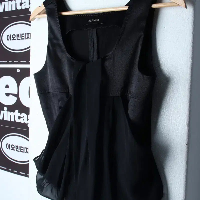 [BUNJANG] Balenciaga Short Sleeve Shirt Black / W(S-M) 발렌시아 반팔셔츠 남방 블라우스 민소매 블랙-H34478