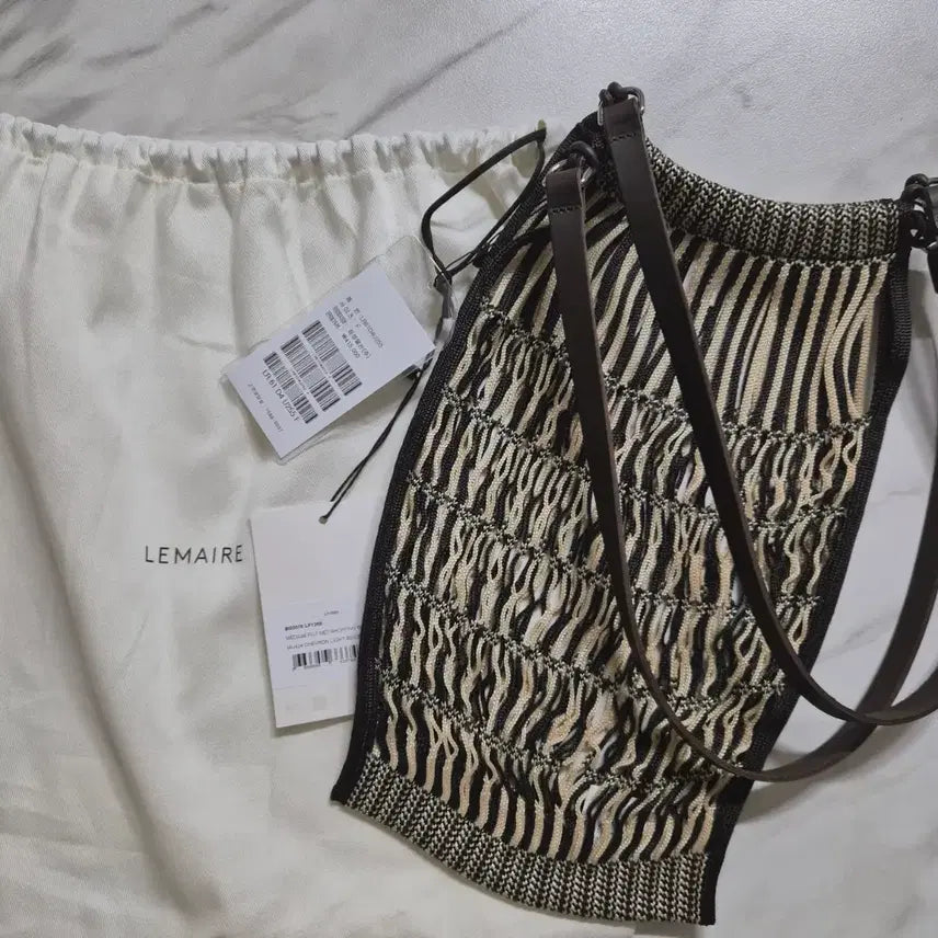 [BUNJANG] Lemaire Medium Net Bag / 르메르 숄더백 블랙/베이지