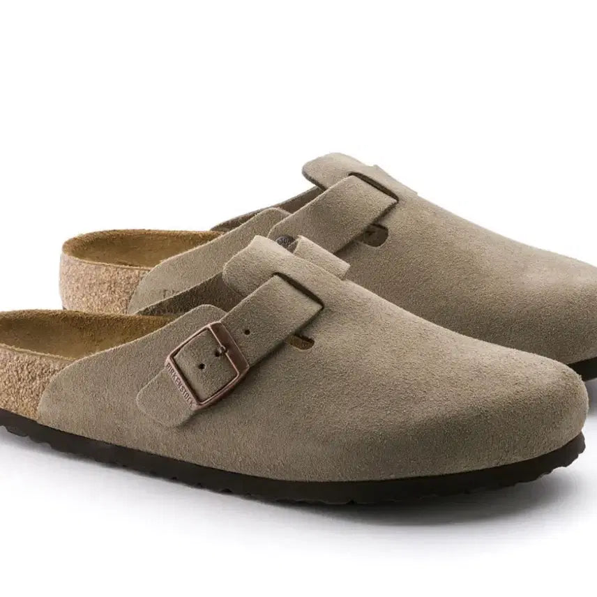 [BUNJANG] Birkenstock Boston Suede Taupe Regular Fit (Size 41) / [Birkenstock]버켄스탁 보스턴 스웨이드 Taupe(41)