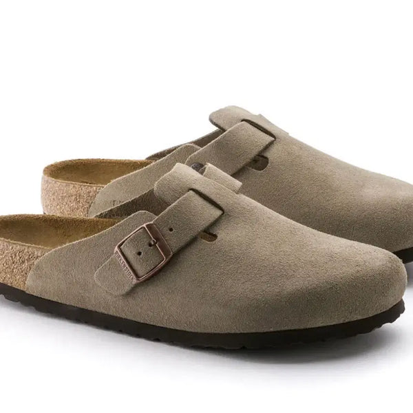 [BUNJANG] Birkenstock Boston Suede Taupe Regular Fit (Size 41) / [Birkenstock]버켄스탁 보스턴 스웨이드 Taupe(41)