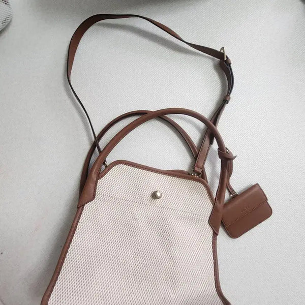 [BUNJANG] DECKE Clef Canvas Tote & Crossbody Bag / [한섬 덱케(DECKE)] 클레프 캔버스 토트 & 크로스백