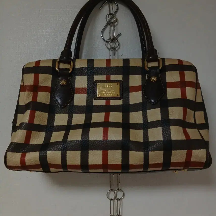 [BUNJANG] Daks Check Pattern Women's Tote Bag / 닥스 체크 패턴 여성 토트백 31 23