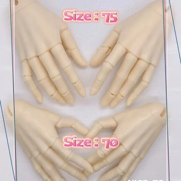 [BUNJANG] UFDoll 70 Size Ball-Jointed Doll Body Compatible White Jointed Hands / 구관인형 bjd 70 바디 호환 ufdoll  미백 관절손