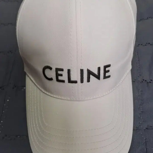 [BUNJANG] Celine Logo Ball Cap White / 셀린느 로고 볼캡 화이트
