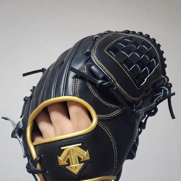 [BUNJANG] Descente Baseball Glove Black Gold Pro Class / 데상트 야구 글러브 검정색 금장