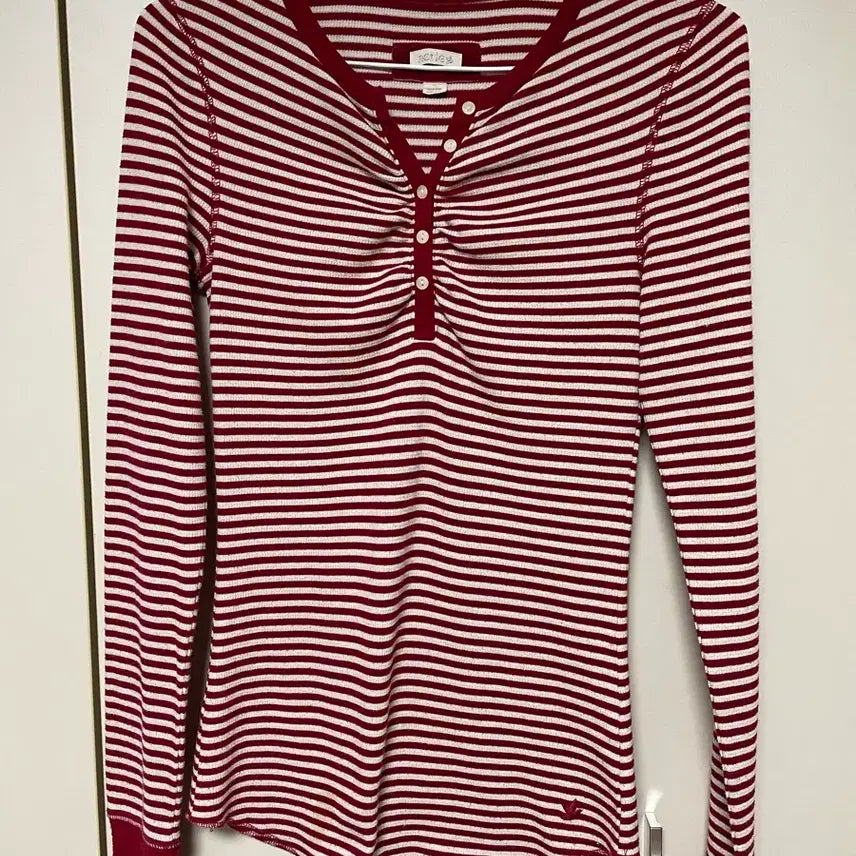 [BUNJANG] Aerie American Eagle Waffle Henley Neck Long Sleeve T-Shirt, Size S / 에어리(Aerie) 아메리칸이글 와플 헨리넥 S