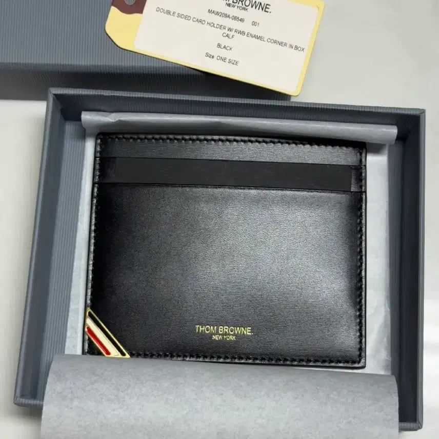 [BUNJANG] Thom Browne Double-Sided Card Wallet (New) / 톰브라운 더블사이드 카드지갑 (새상품)