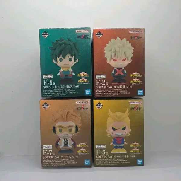 [BUNJANG] My Hero Academia Sofvic Figure Bundle Set (All 4 Types, Sealed) / 히로아카 소프빅 (일괄,미개봉,이중테잎 제품 있음)