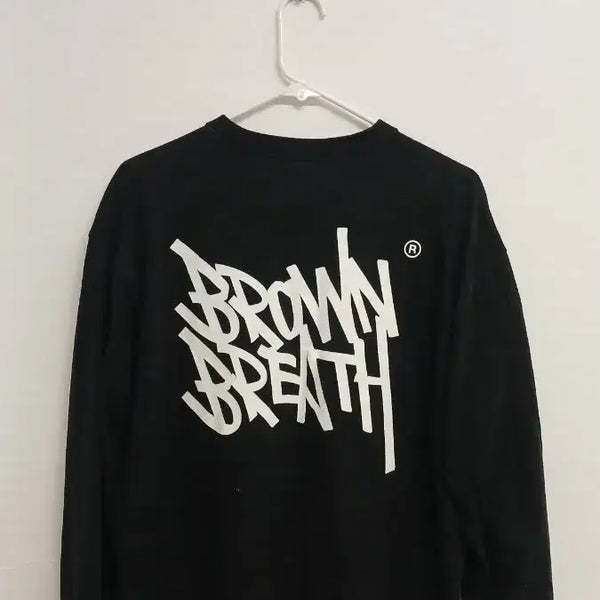 [BUNJANG] Brownbreath Long Sleeve T-Shirt Black / 브라운브레스 긴팔 티셔츠 블랙
