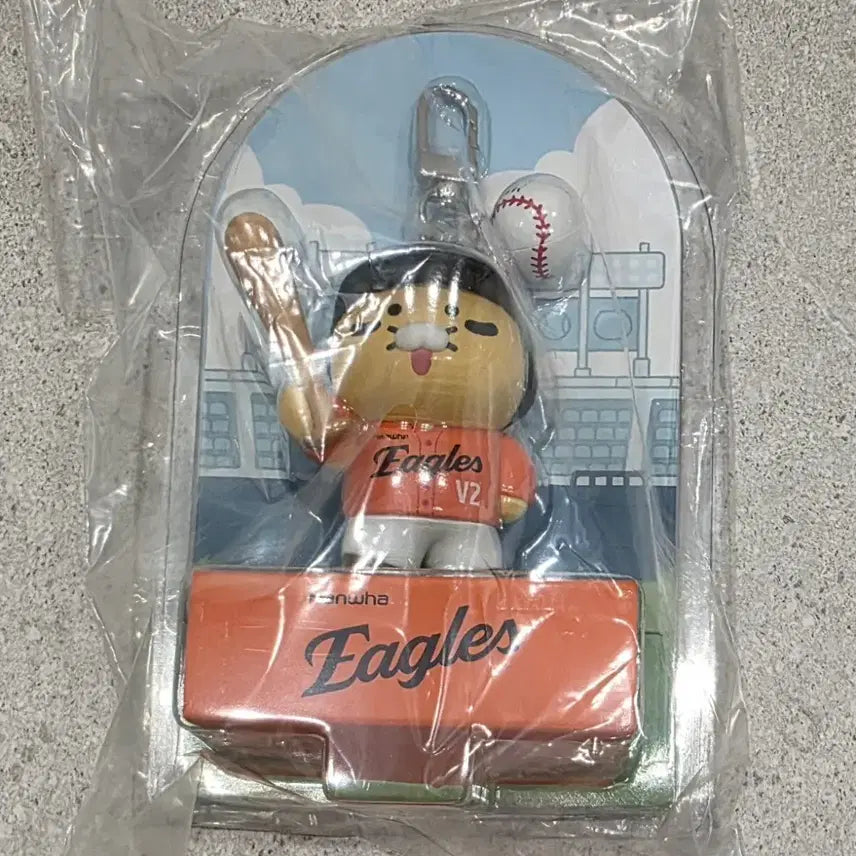 [BUNJANG] Hanwha Eagles Chunsik Tanning Figure Keyring / 한화 이글스 춘식이 태닝 피규어 키링