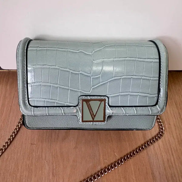 [BUNJANG] Victoria's Secret Crocodile Embossed Mini Shoulder Bag / 빅토리아 시크릿 크로커다일 크로스백 미니숄더백 민트색
