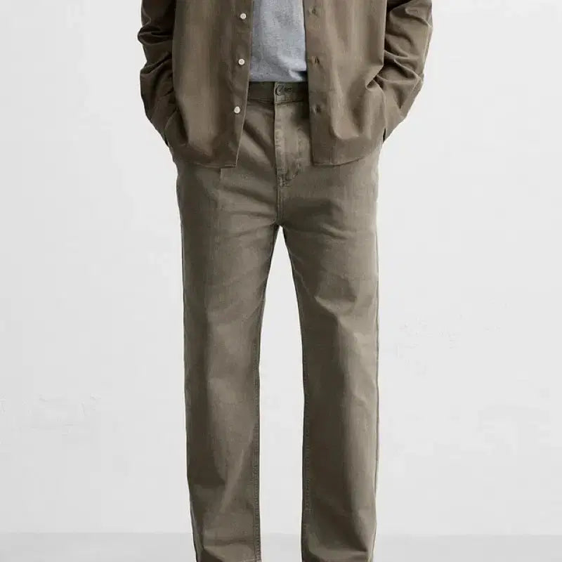 [BUNJANG] Zara Regular Fit Denim Pants Khaki Beige / 자라 카키베이지 데님 (새상품) 29