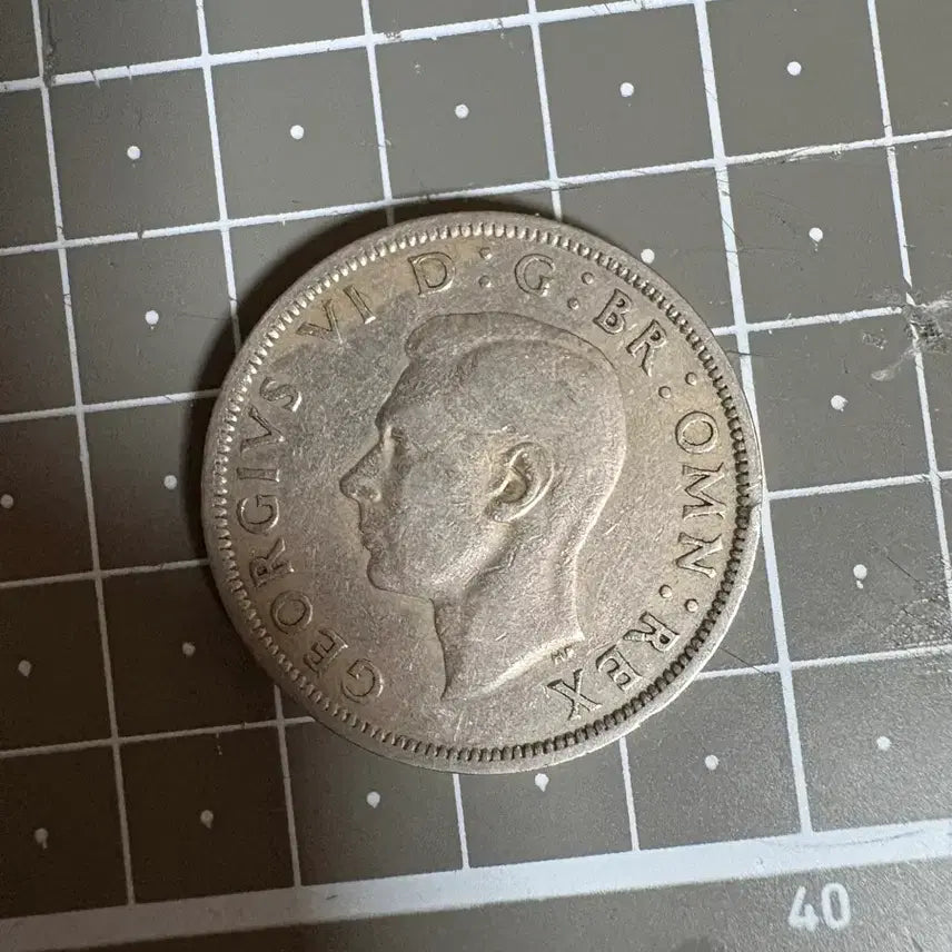 [BUNJANG] United Kingdom King George VI Silver Half Crown Coin / 영국 조지 6세 반 크라운 주화