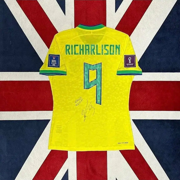 [BUNJANG] Richarlison Signed Brazil 22/24 Home Jersey (Size L) / 22/24 브라질 홈 지급용 L - 히샬리송 친필싸인